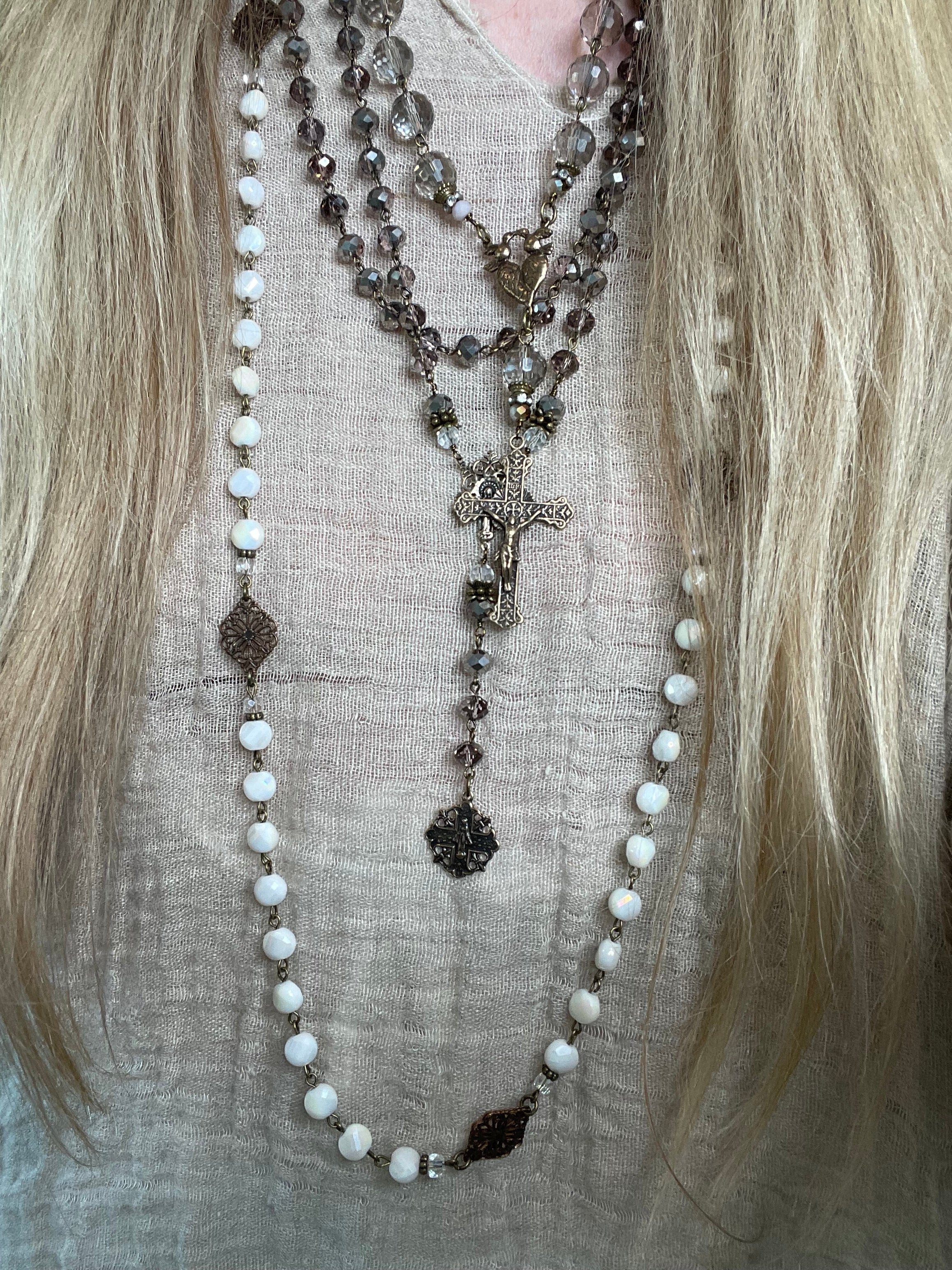 Chocolate Berry Double Necklace