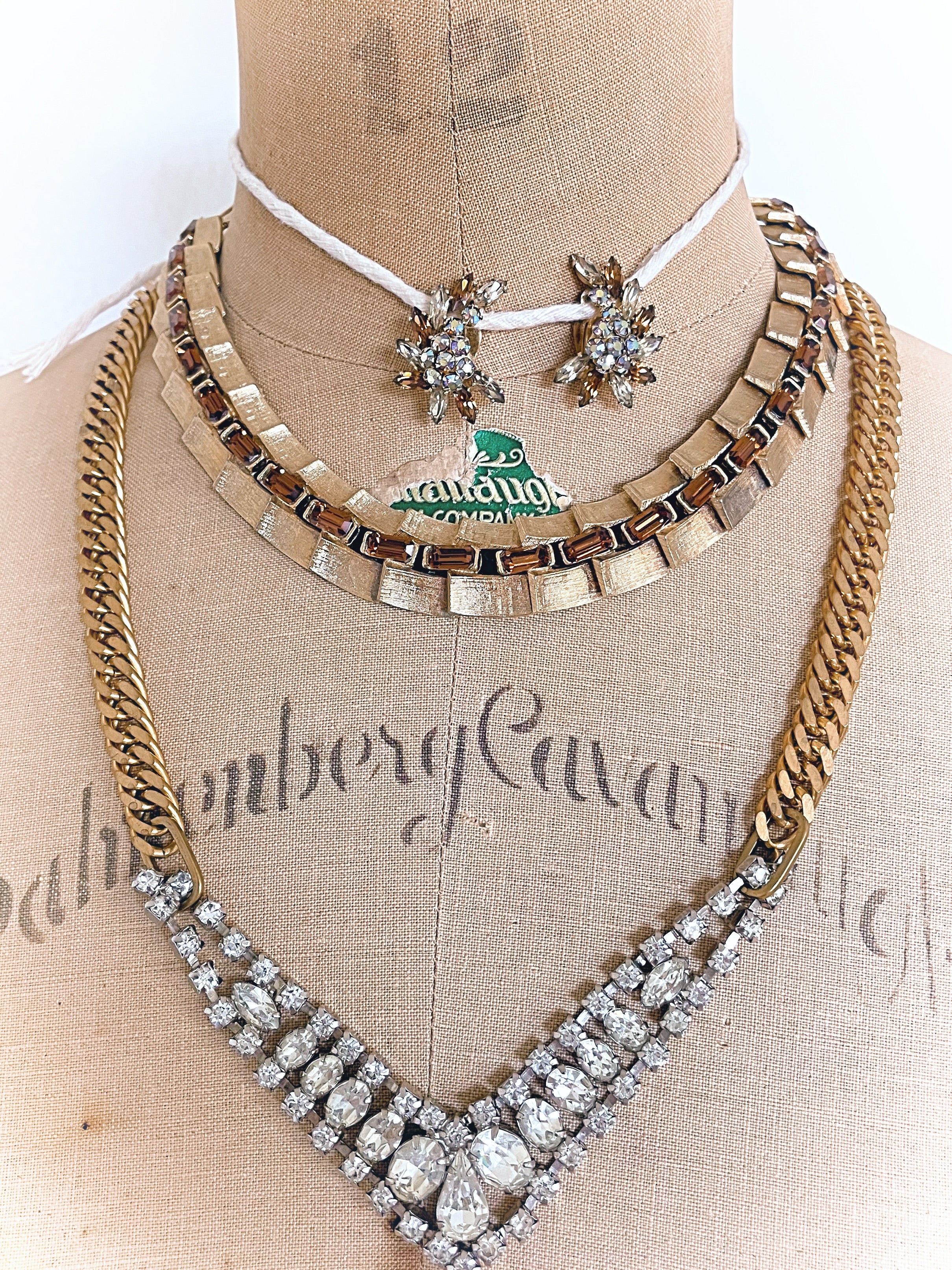 Vintage Sherman Clip Champagne Chocolate