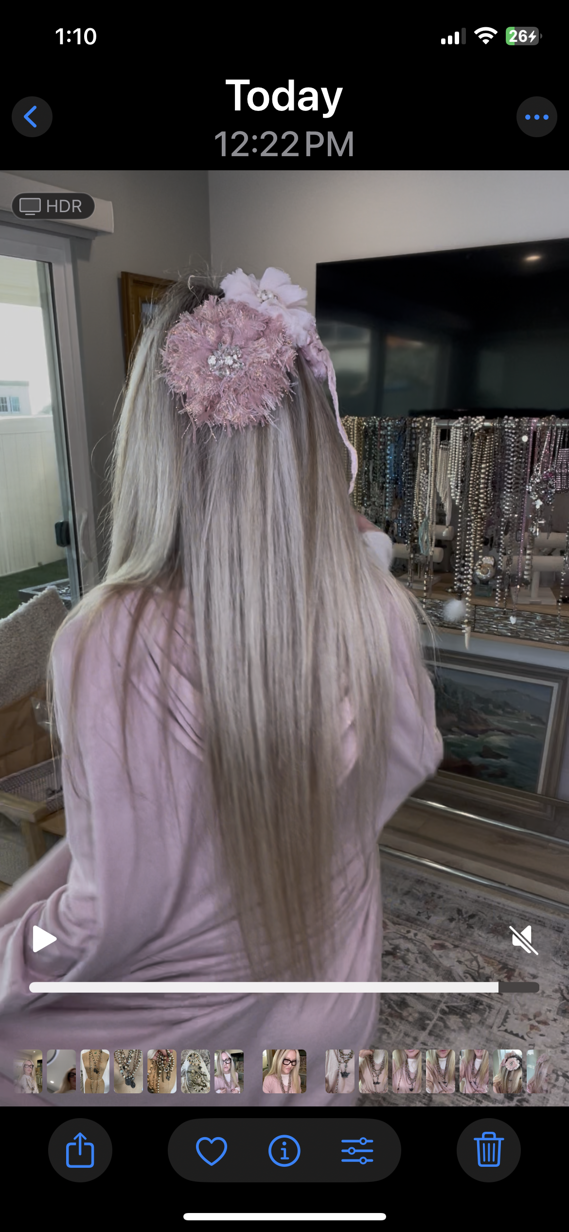 Dusty Rose Barrette