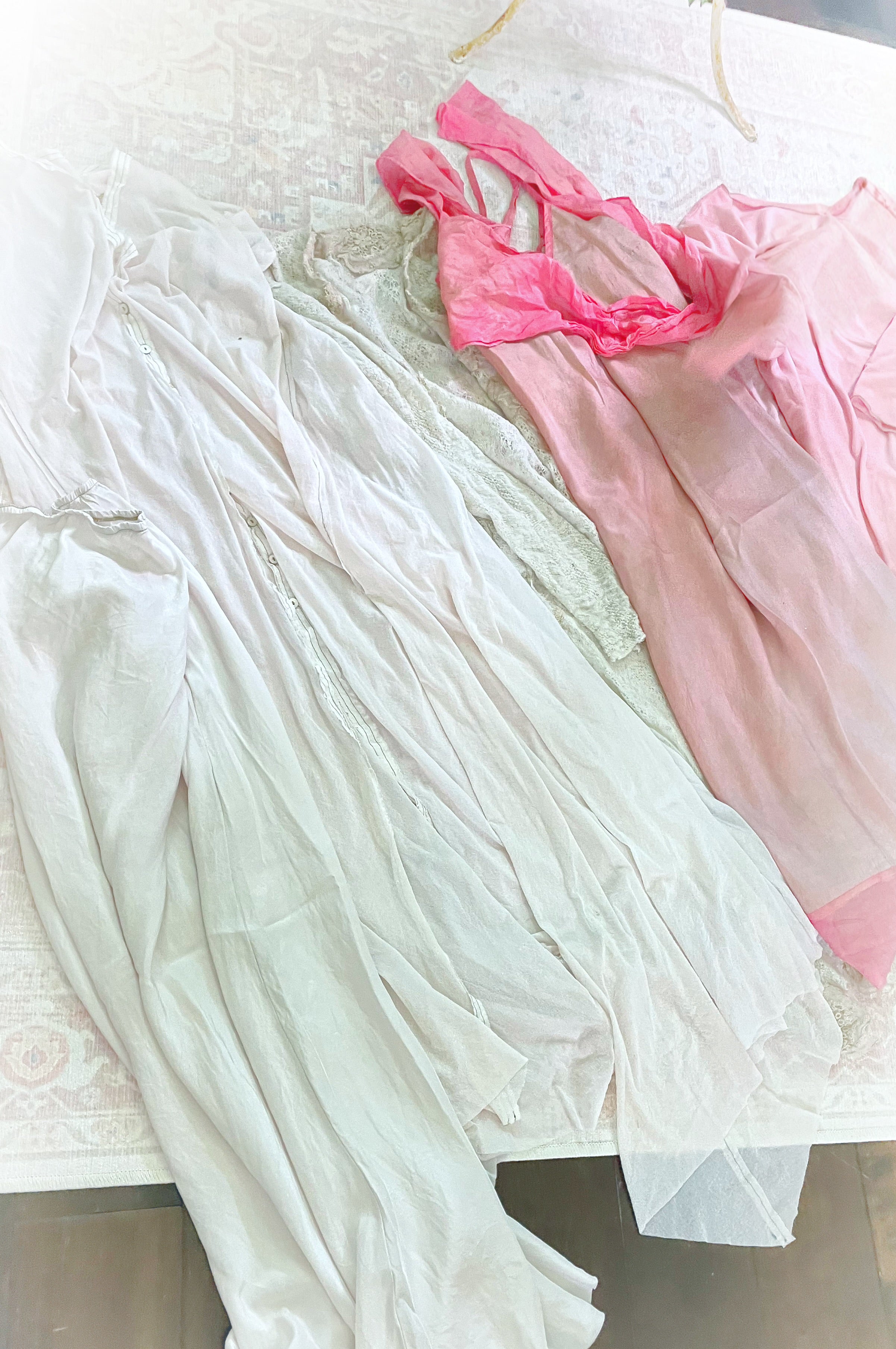 French Pink Slip Dress