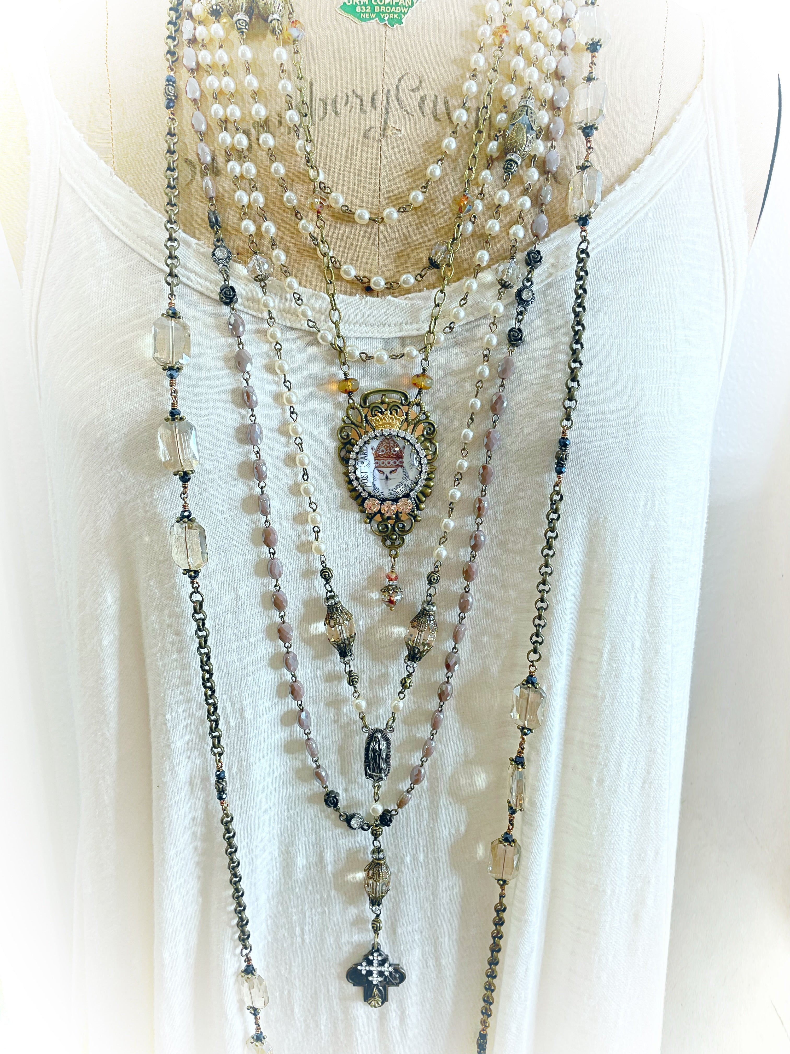 Diamond Watercolor Necklace Choices