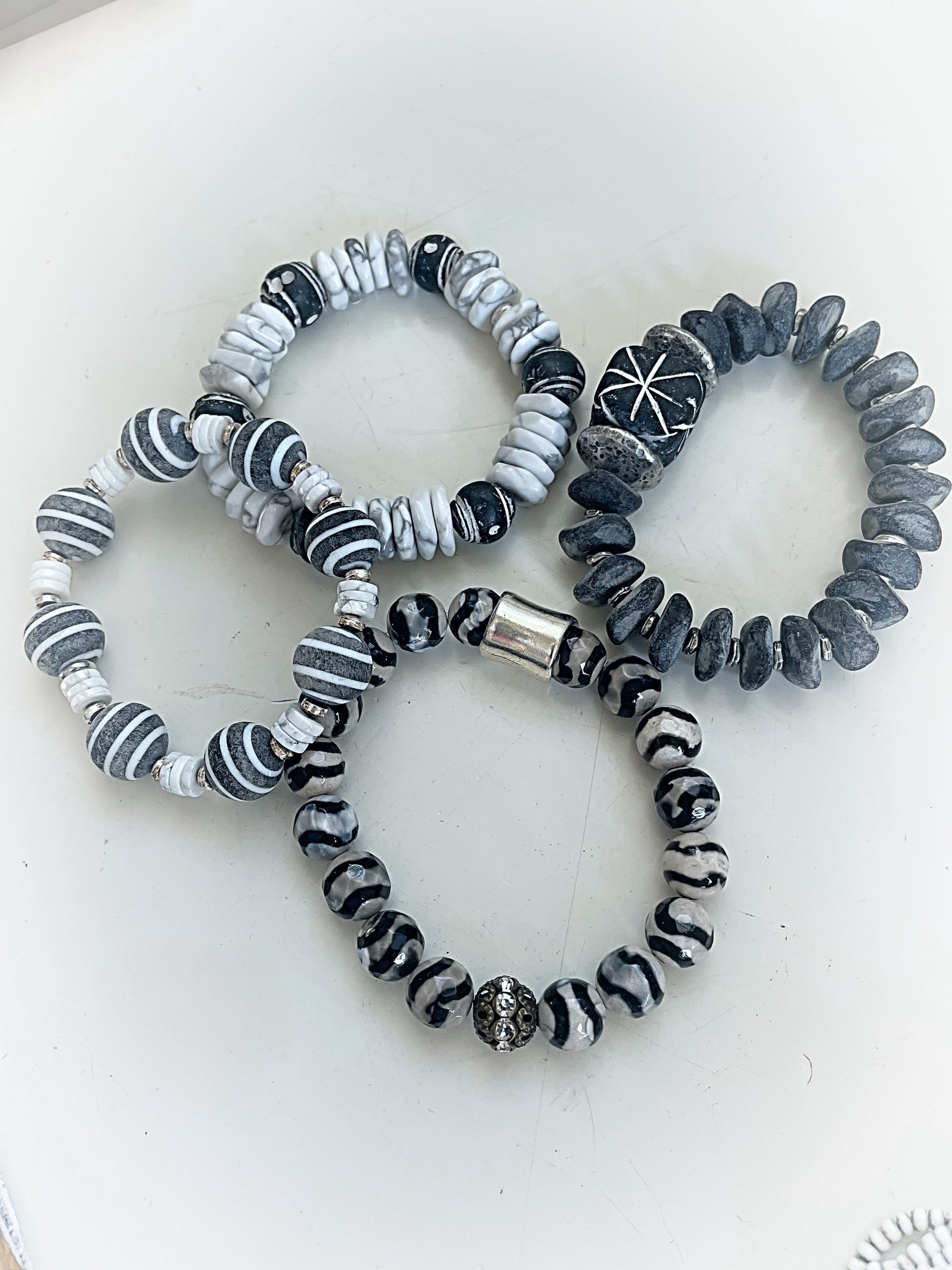 Reserved Terri Noir White 4 Stack