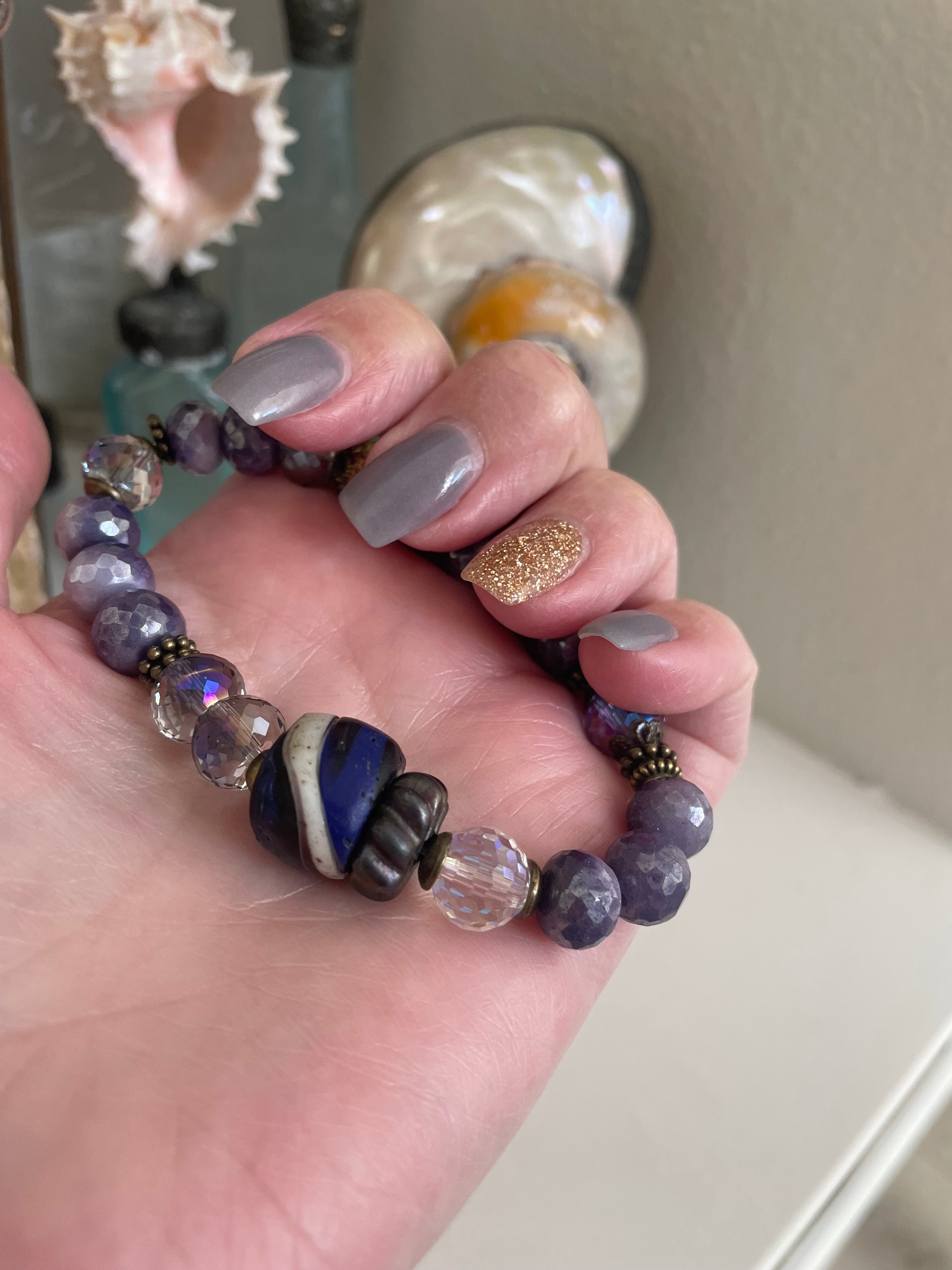 Indigo moon Earrings