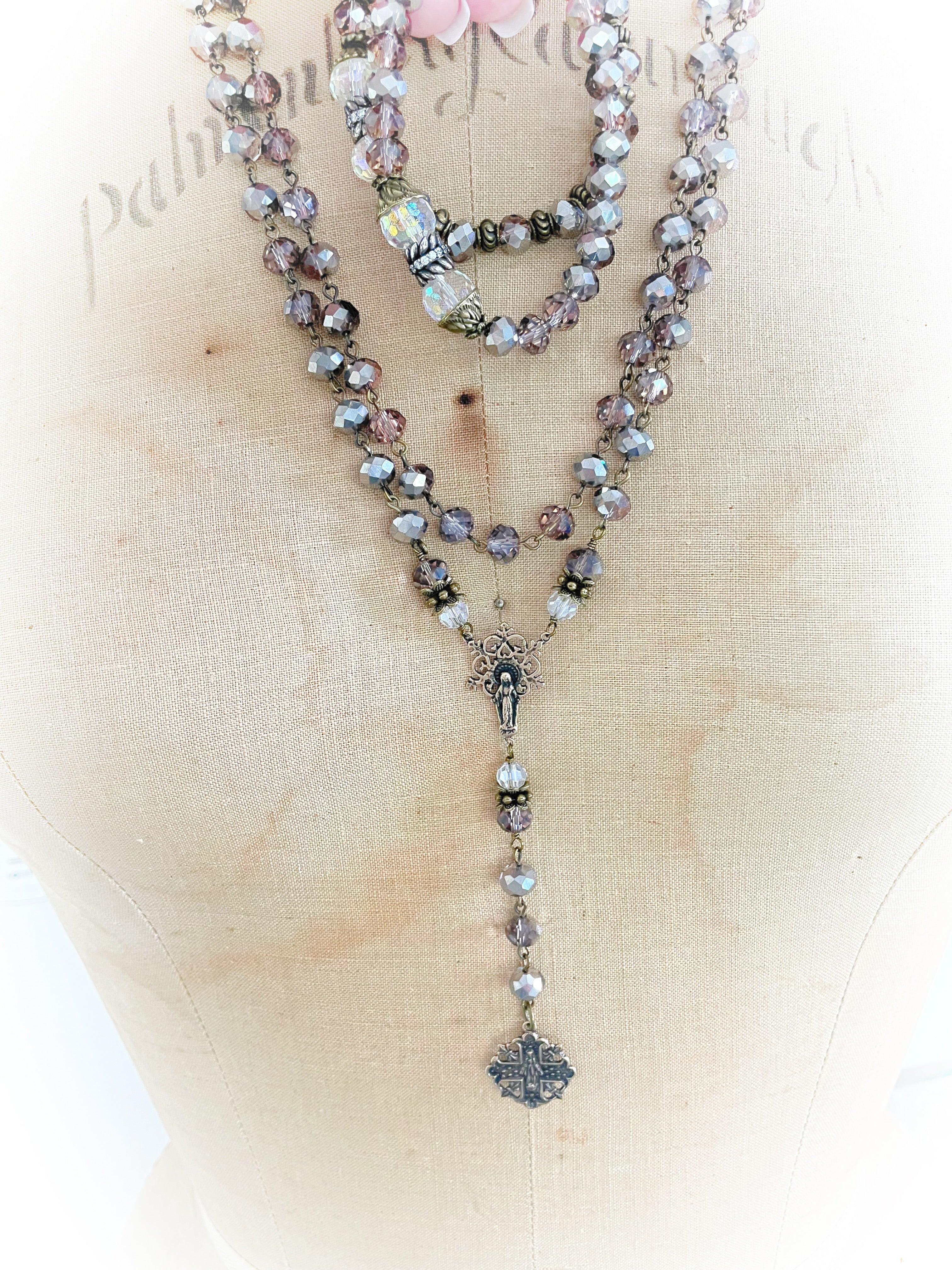 Chocolate Berry Double Necklace