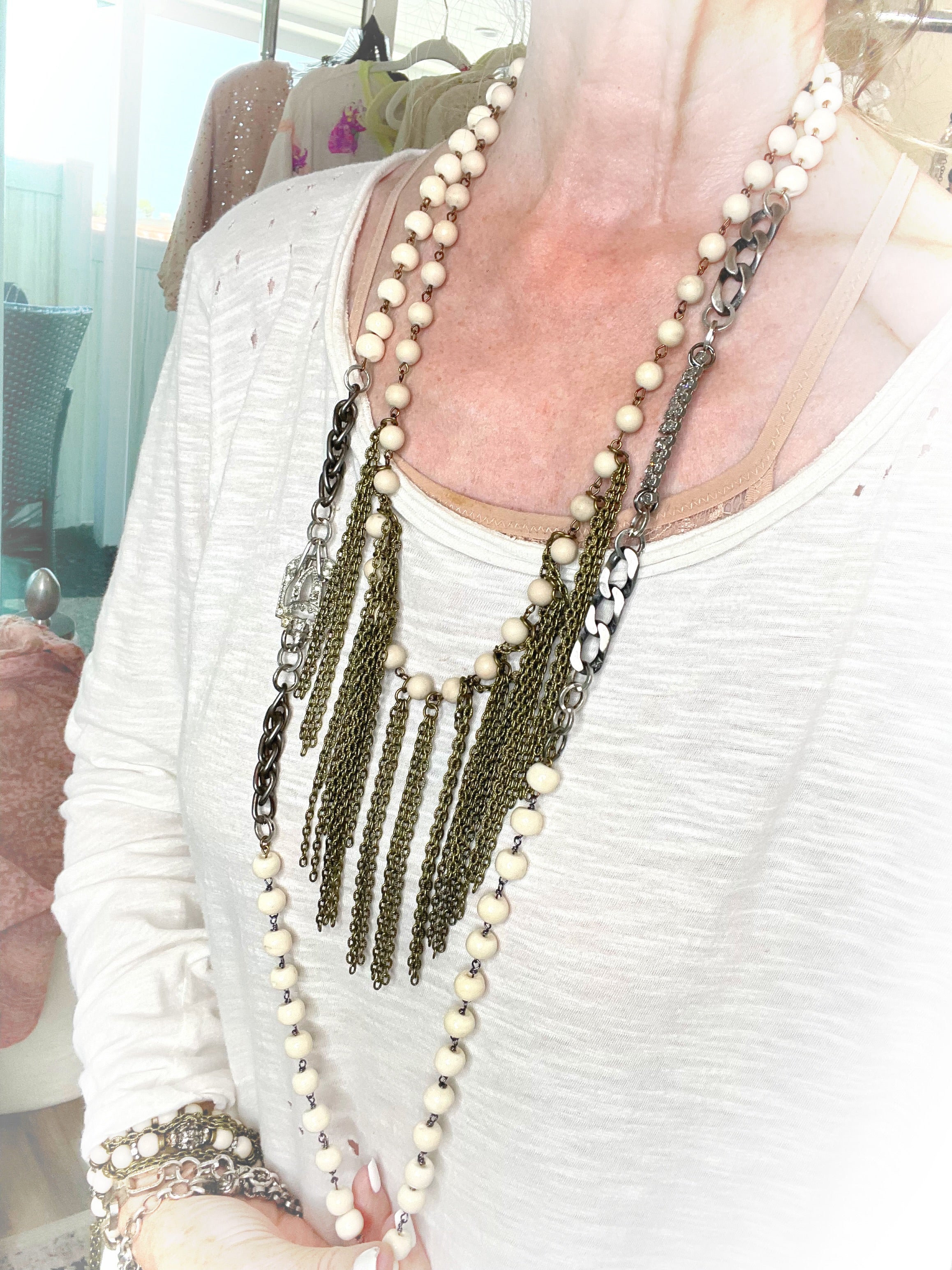 Stone Washed Fringe