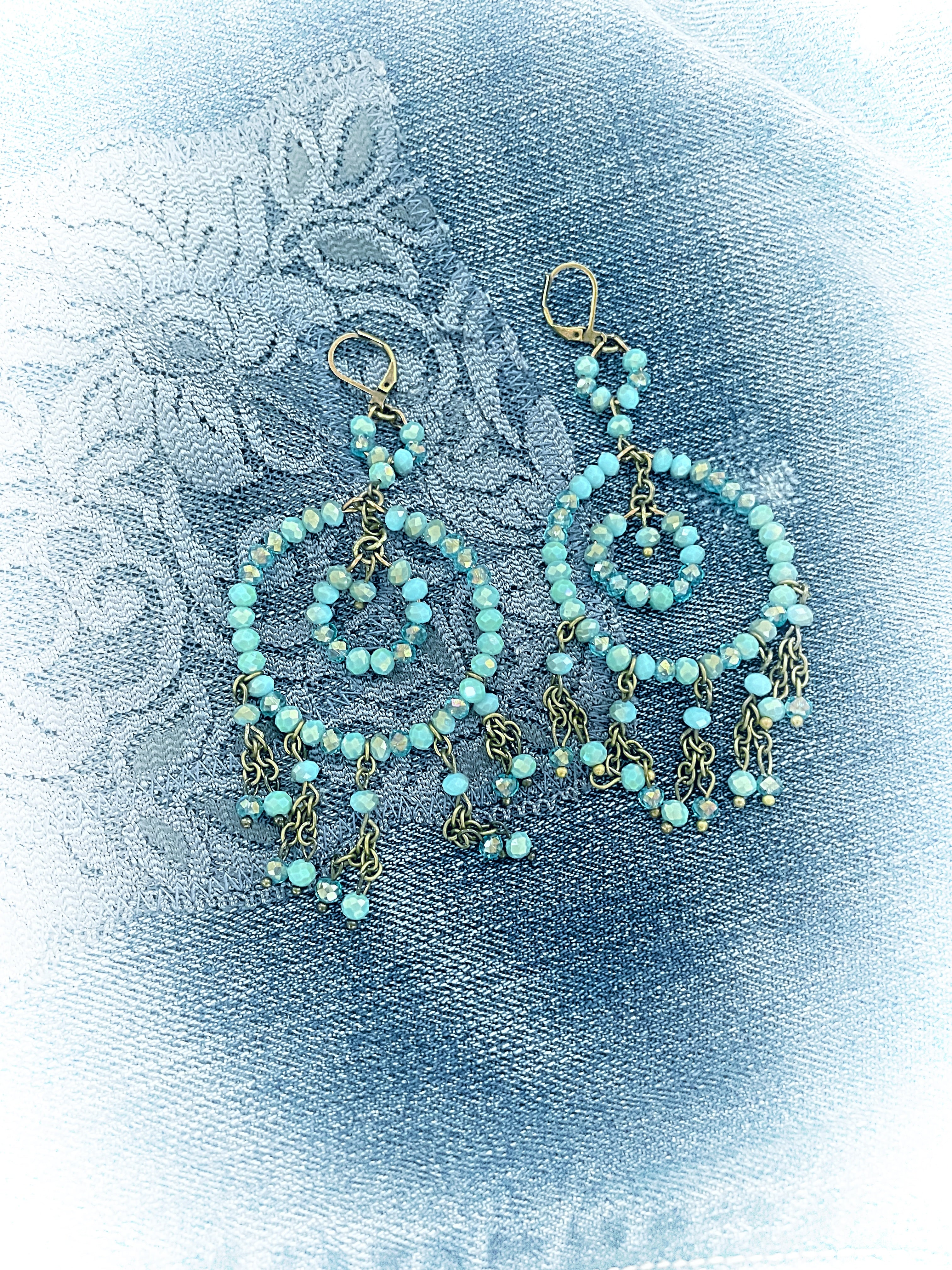 Beachy Blue Chandelier