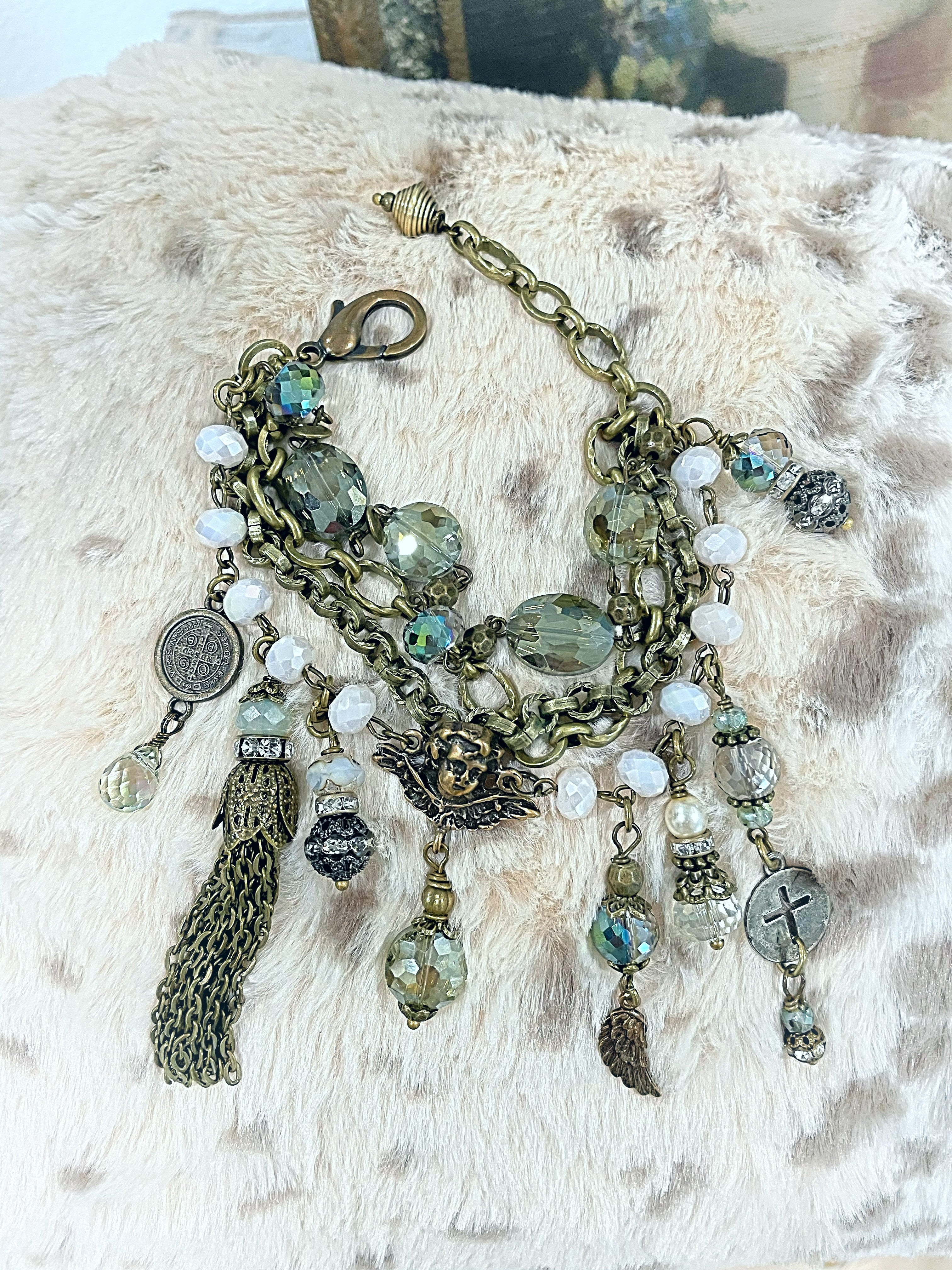Sage Mint Charm Bracelet