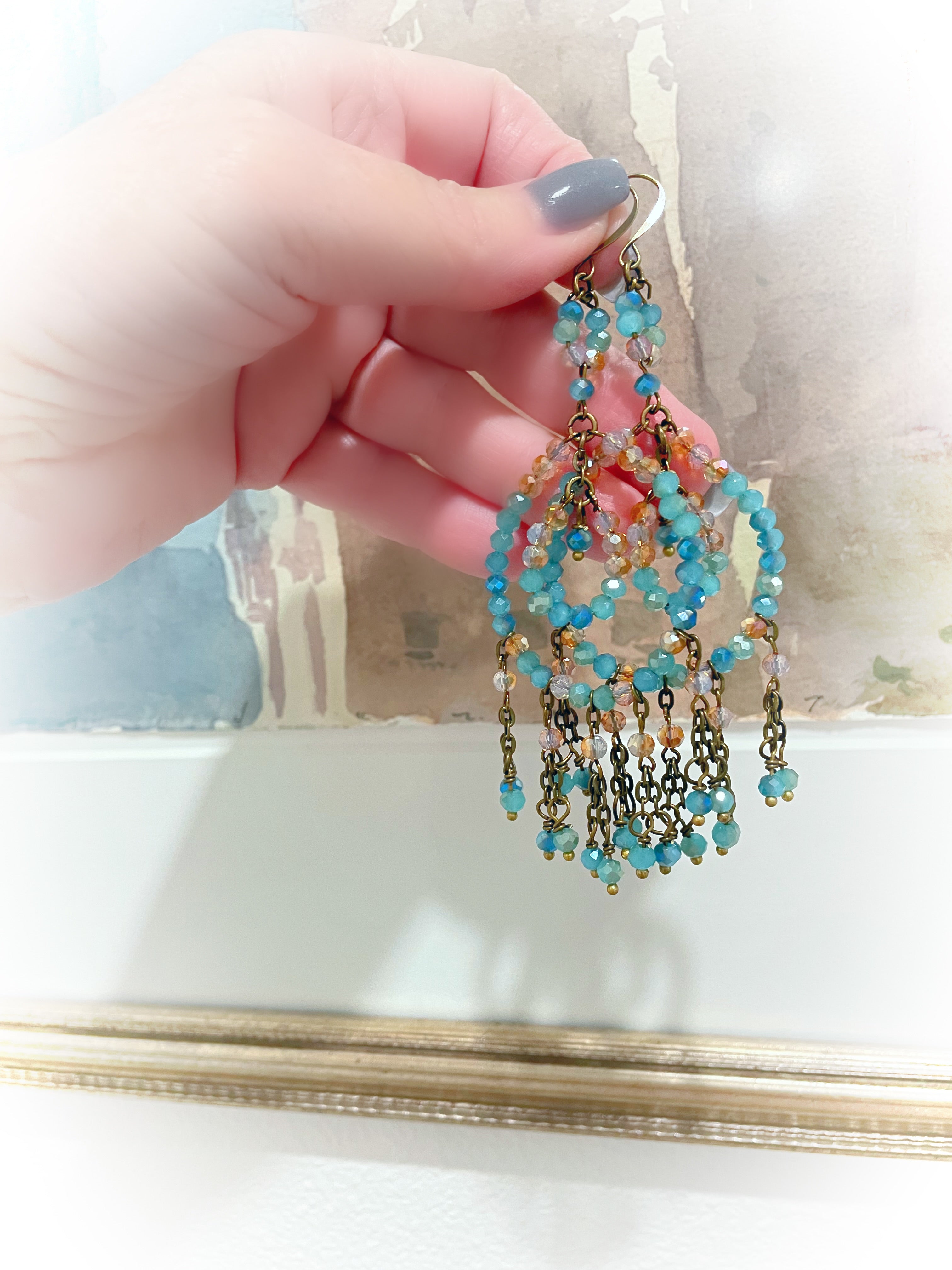 Beach Paradise Chandelier Earrings