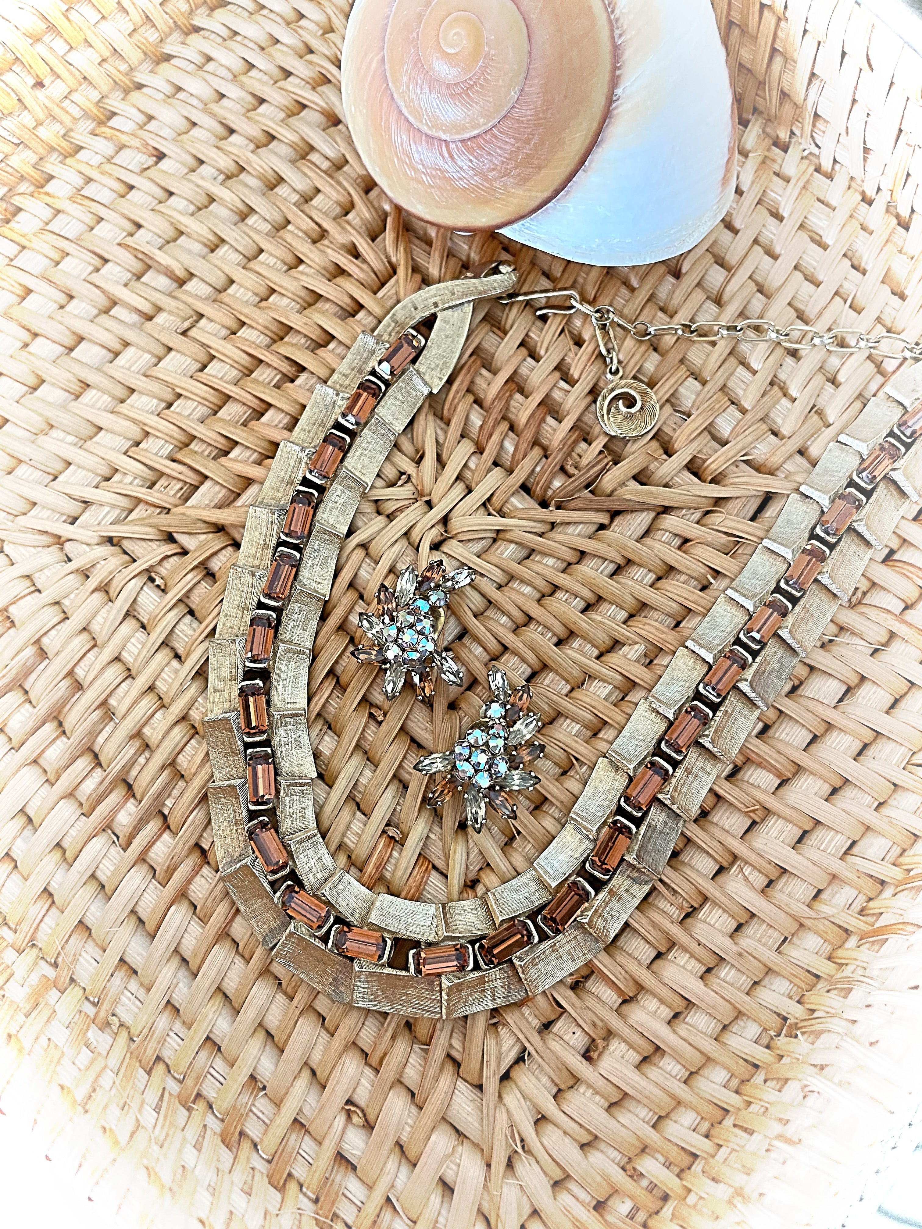 Vintage Sherman Clip Champagne Chocolate