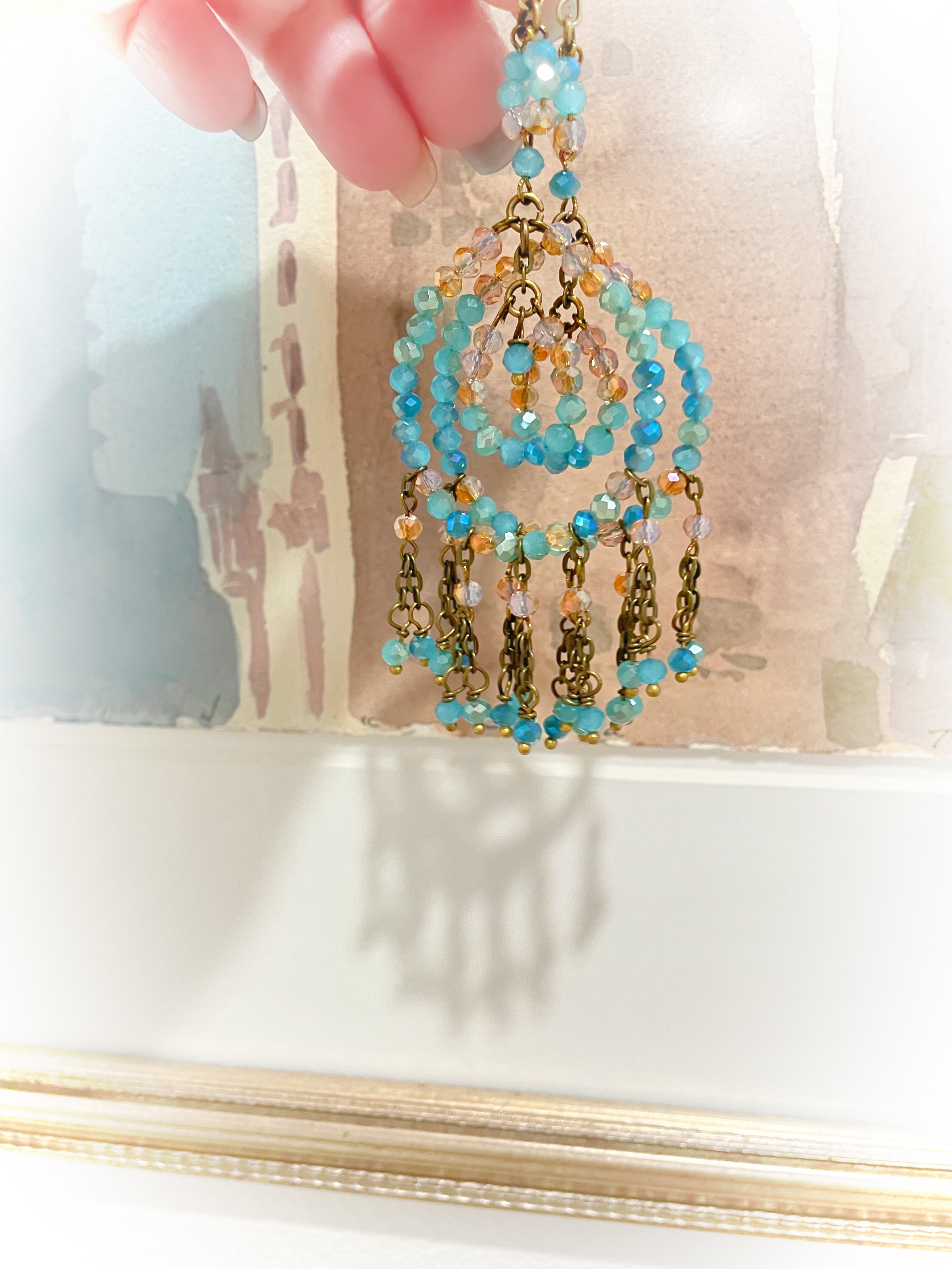 Beach Paradise Chandelier Earrings