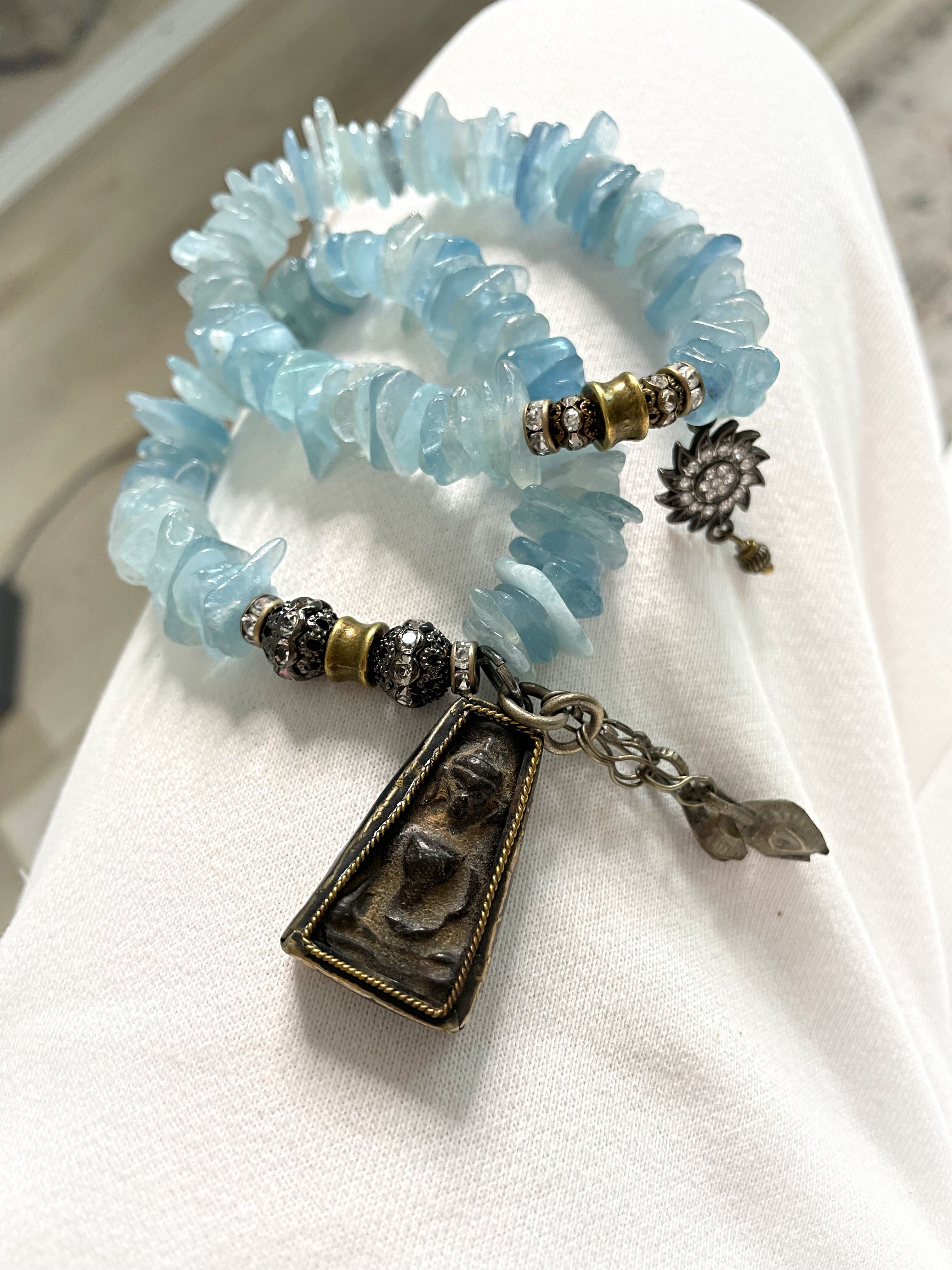 Aquamarine Steps Bracelets