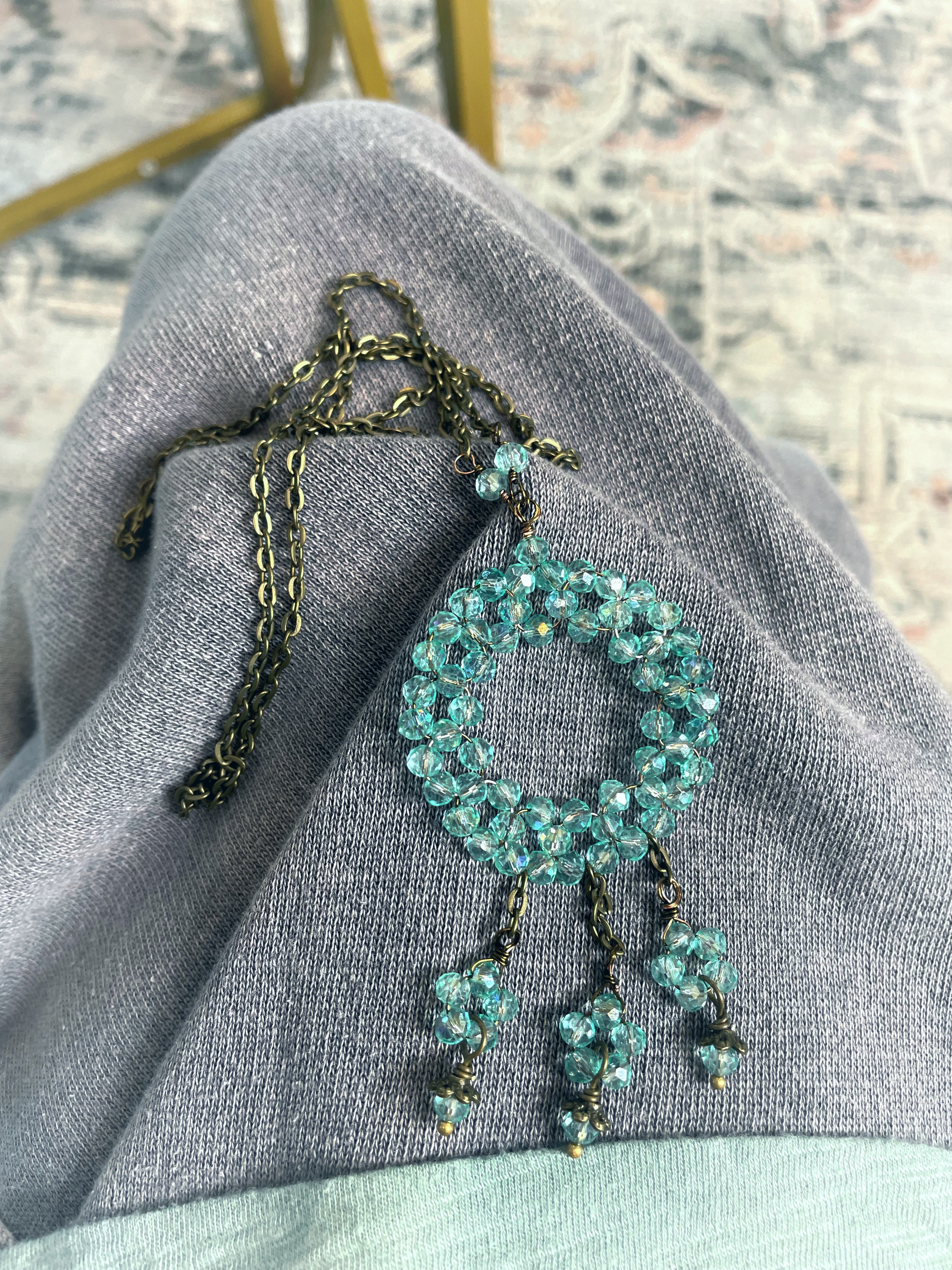 Lustrous Aqua Pendant