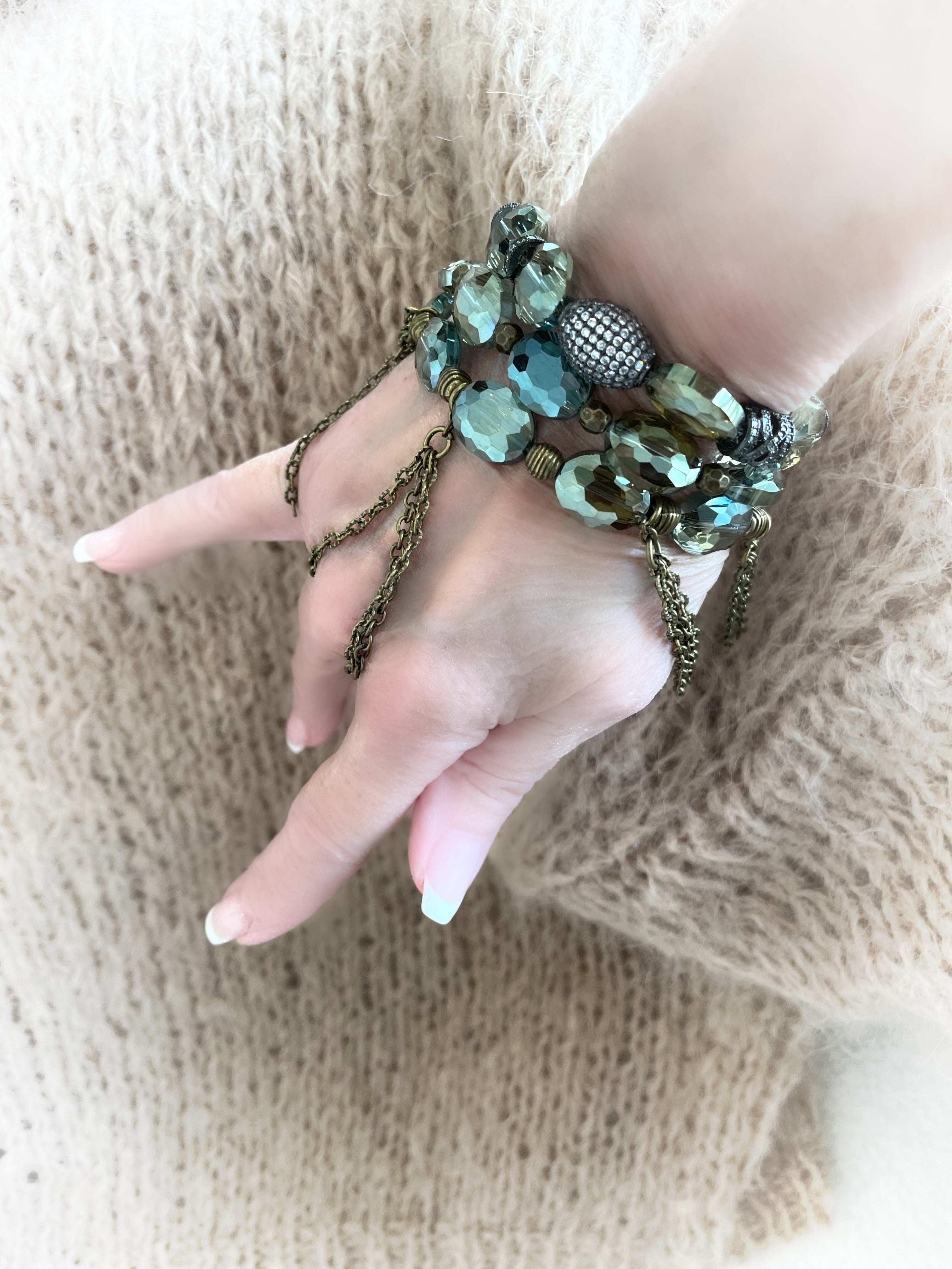 Sage Shimmering Stackables