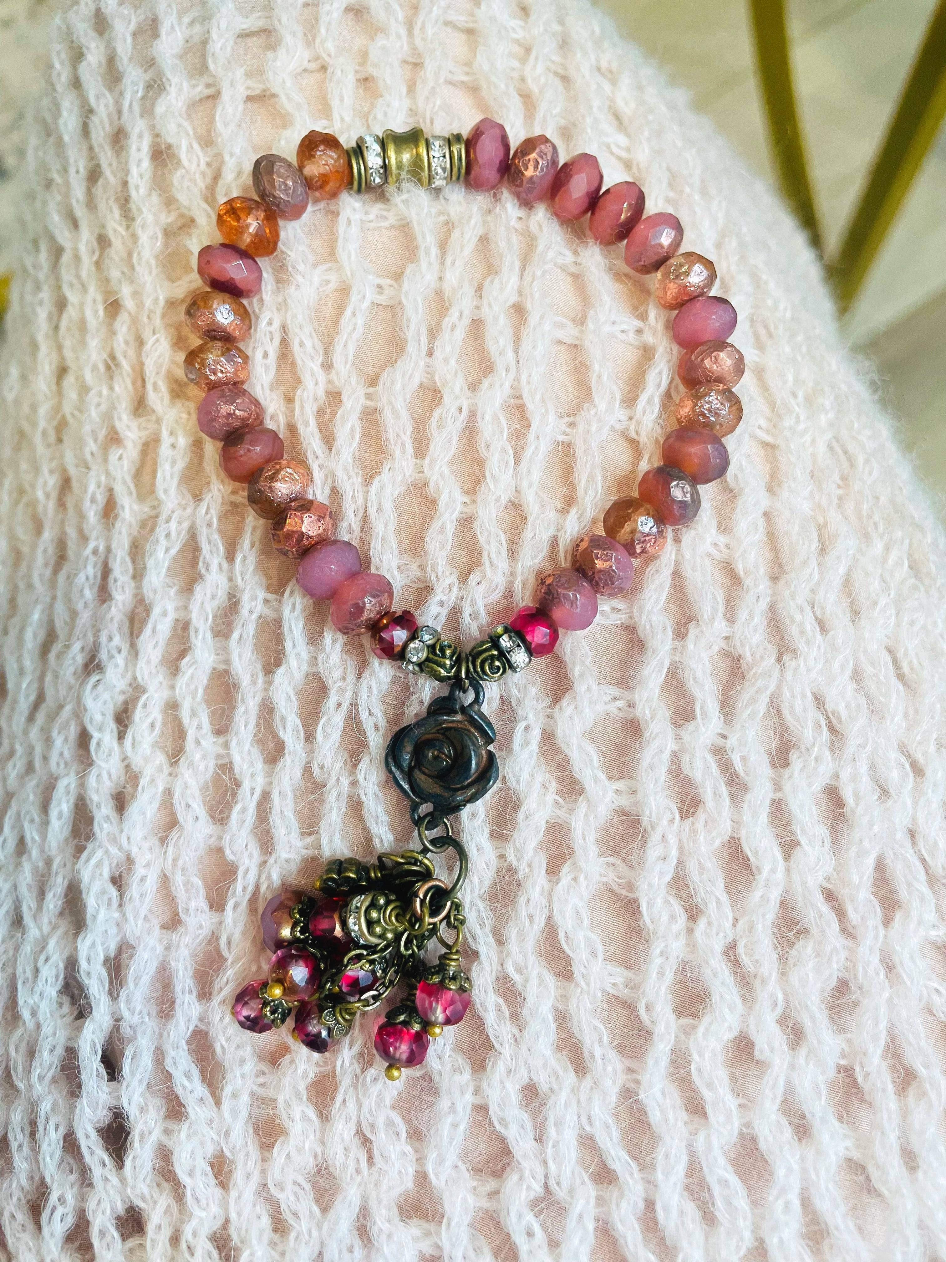 Raspberry Flip Bracelet