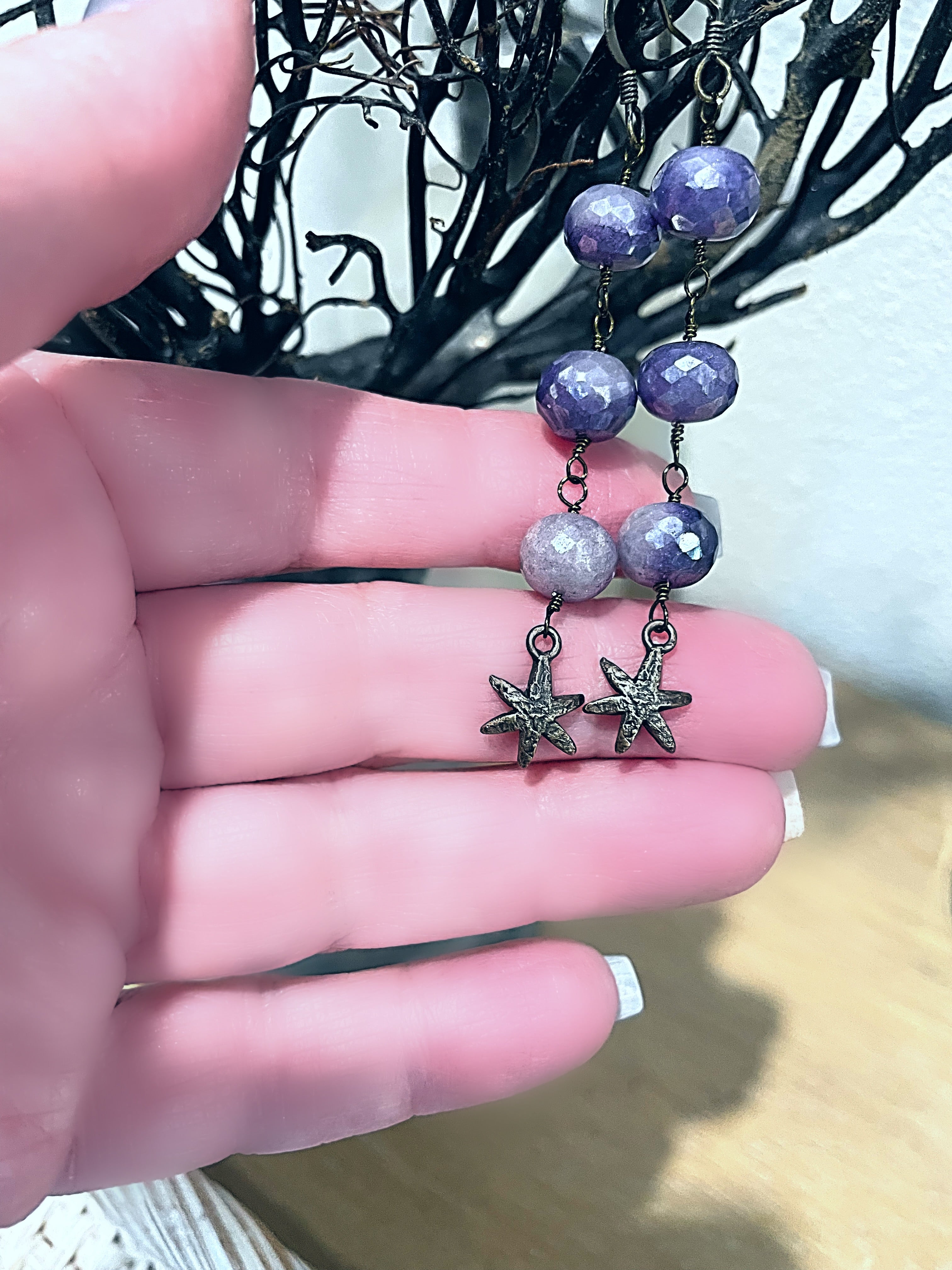 Indigo moon Earrings