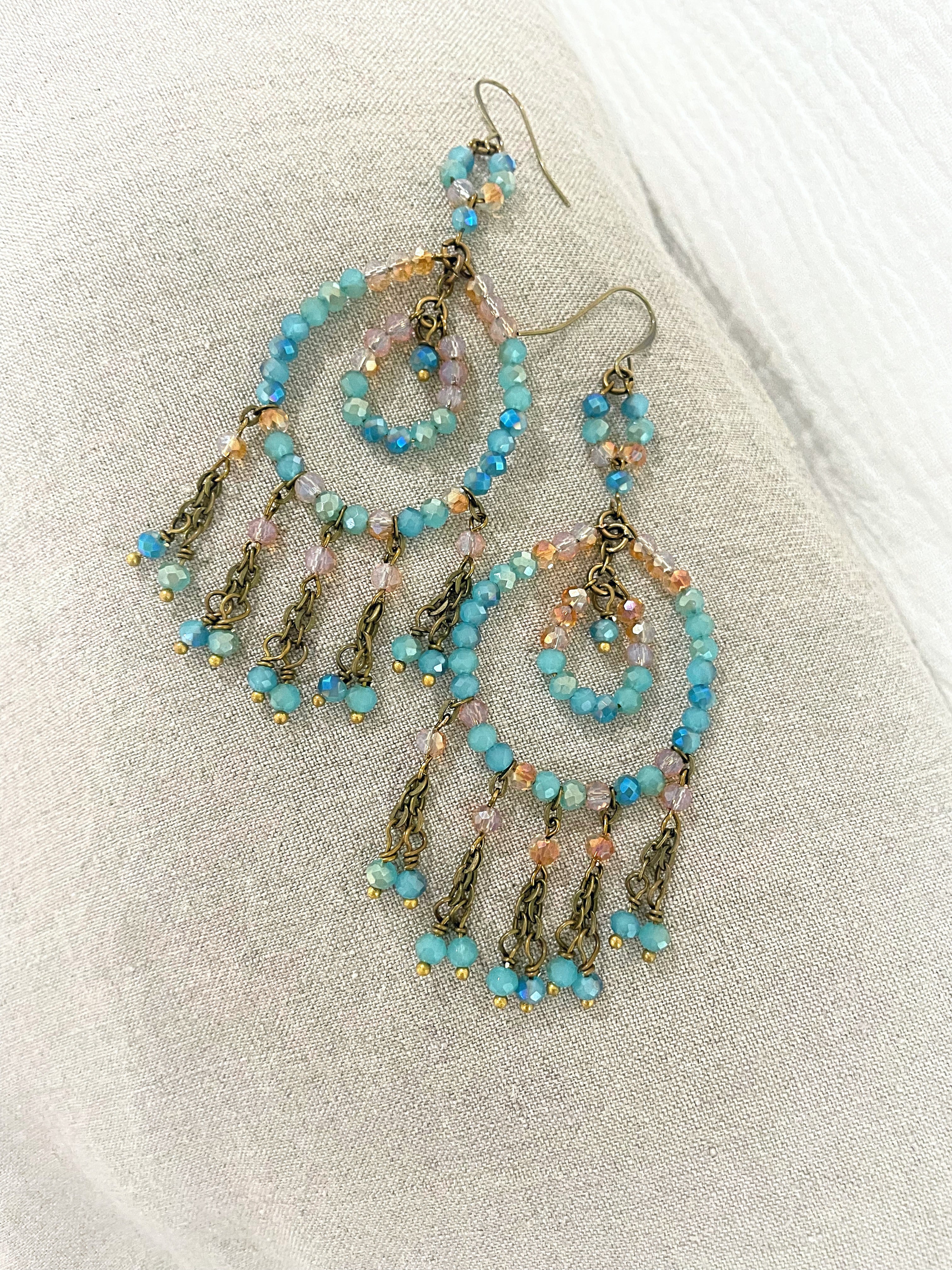 Beach Paradise Chandelier Earrings