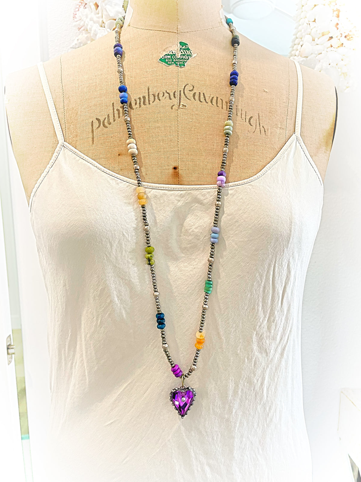 Violet Heart And Boho Strand