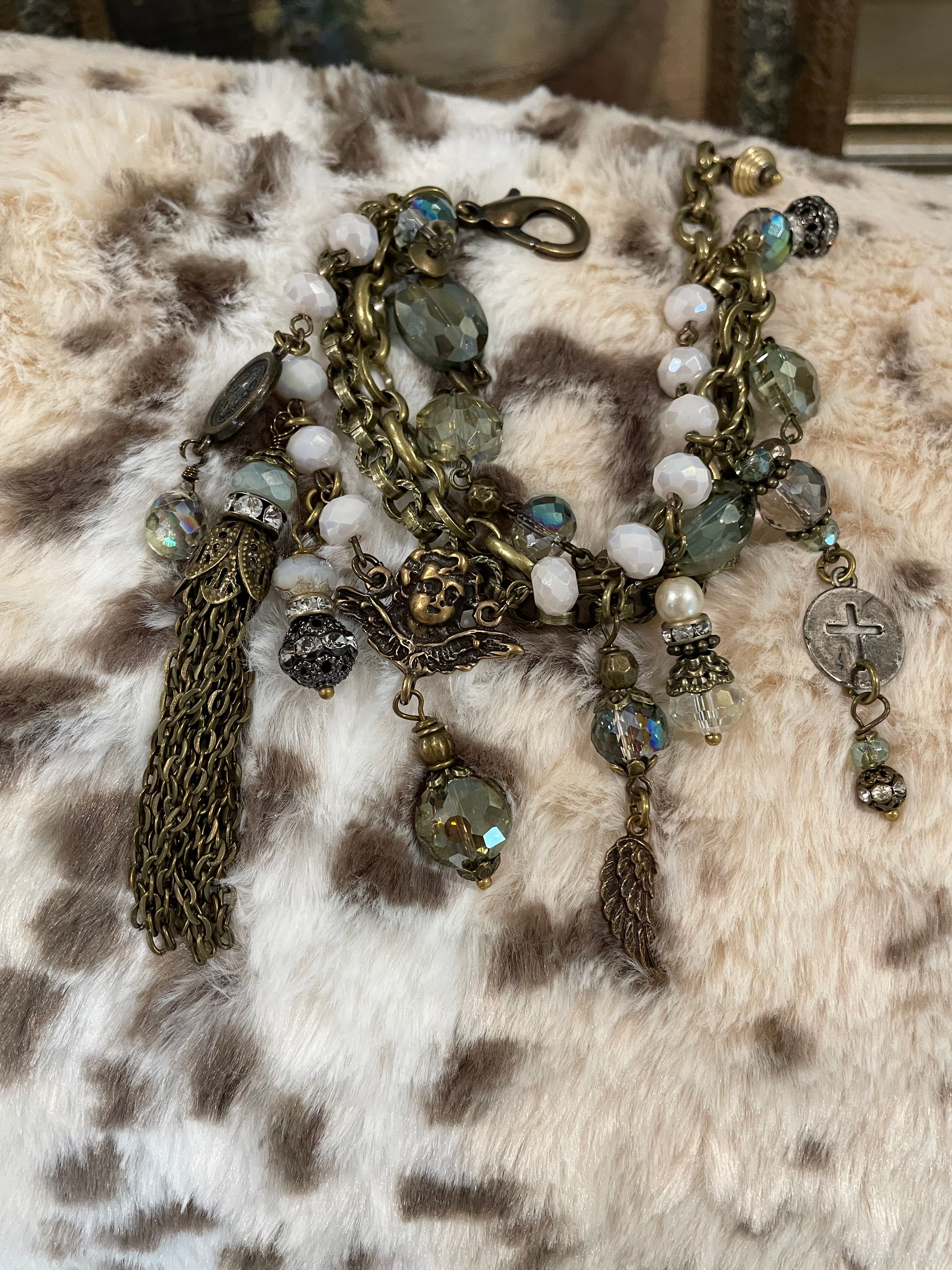 Sage Mint Charm Bracelet