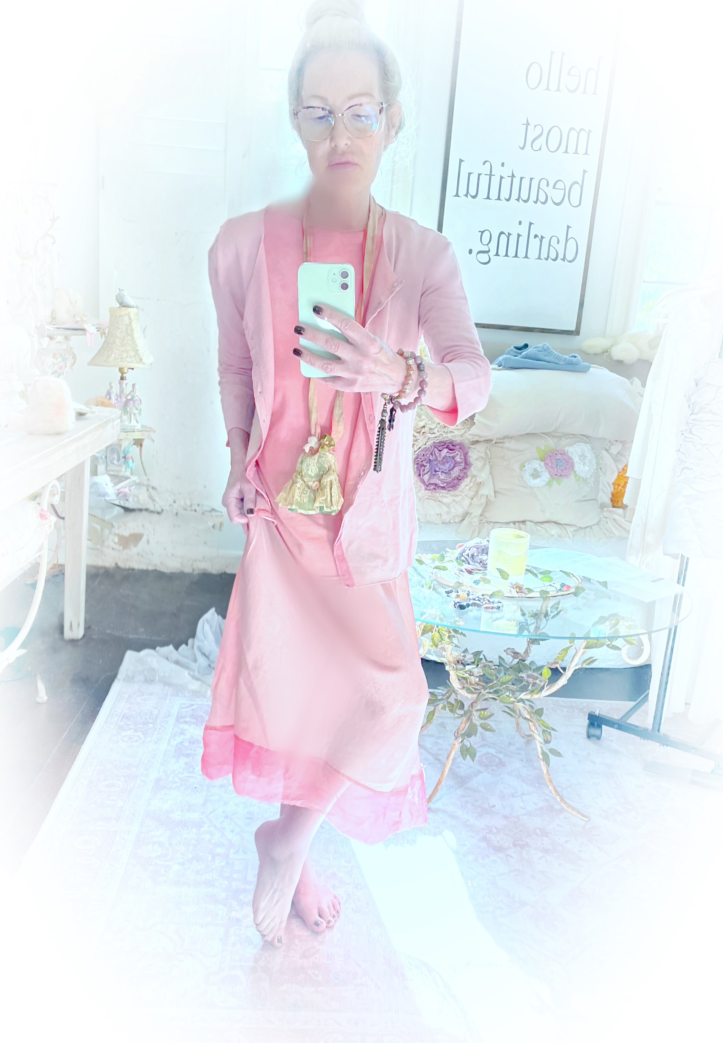 French Pink Cardi