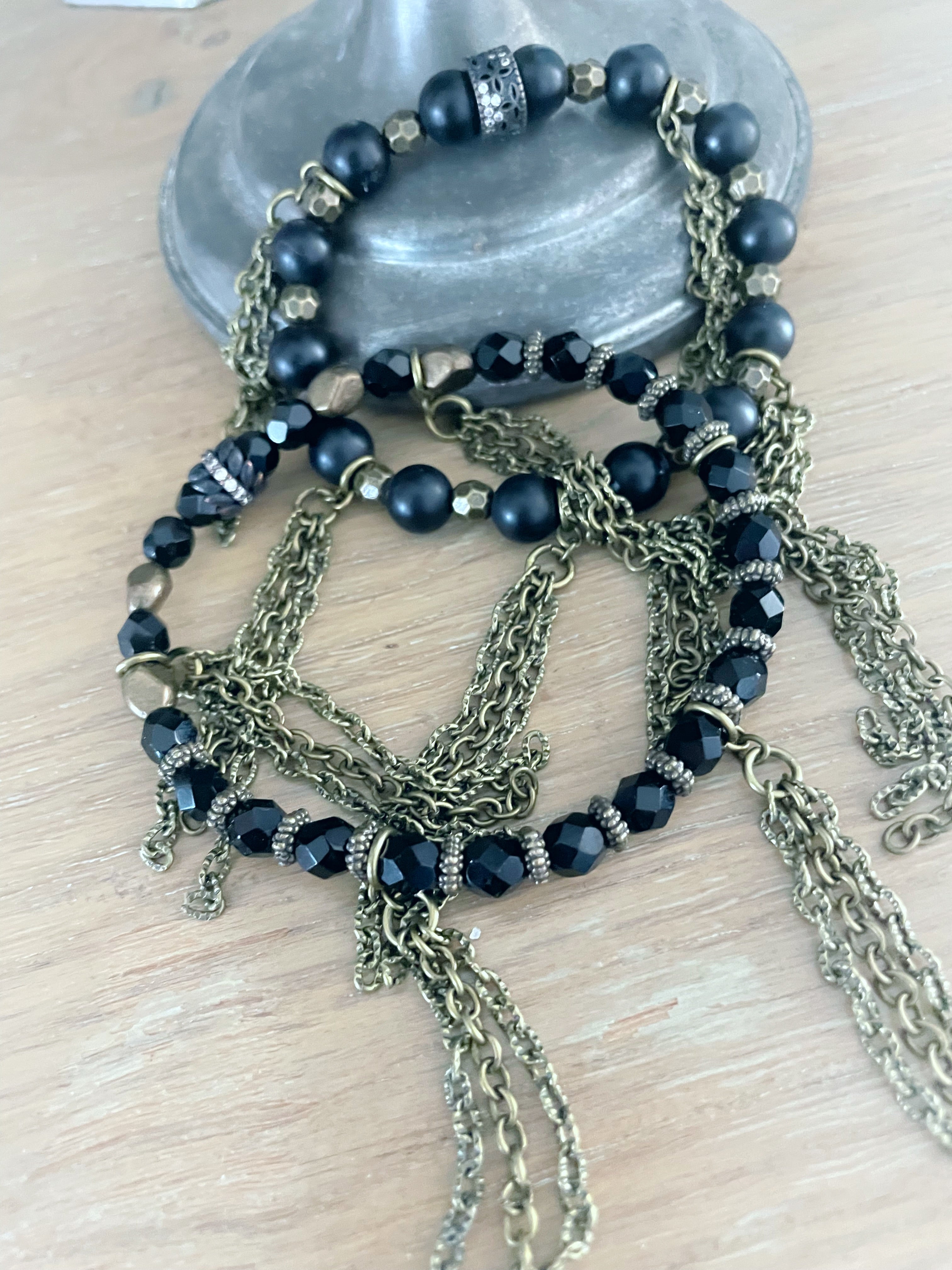 Shining Black Harmony Bracelets