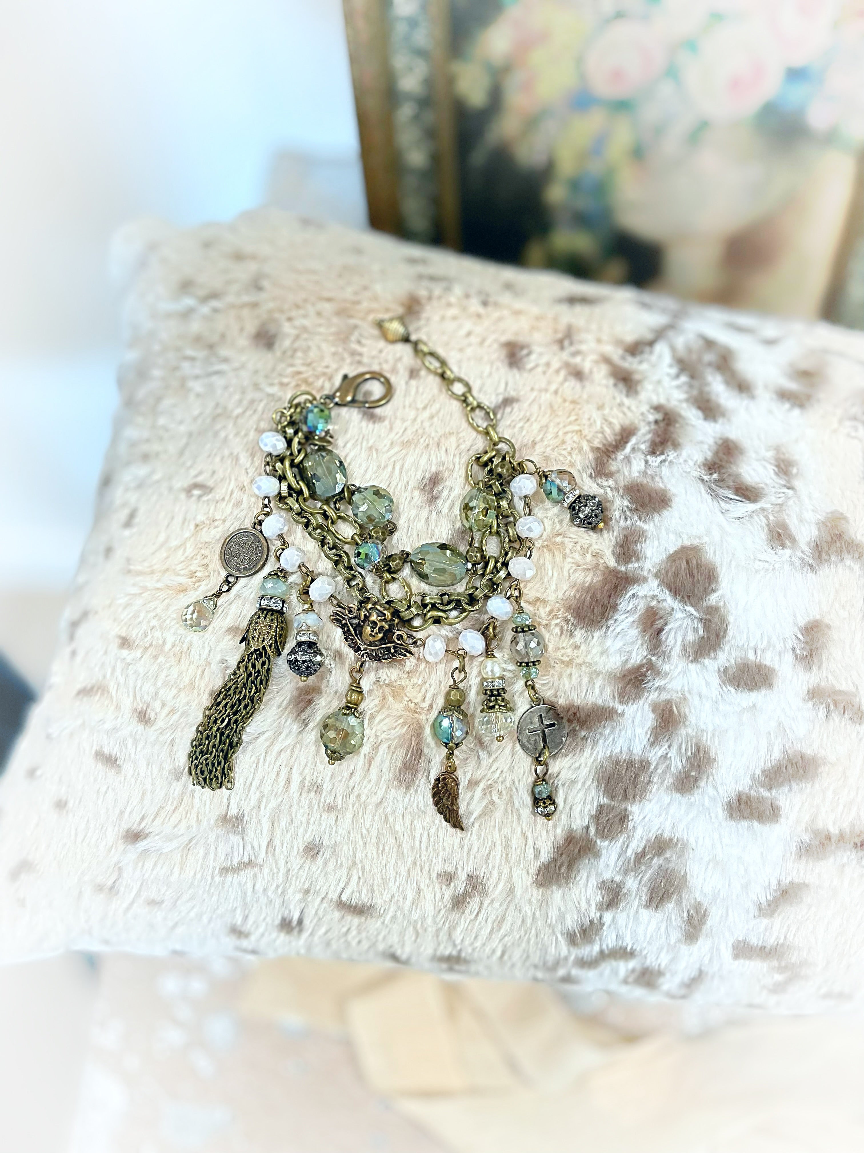 Sage Mint Charm Bracelet
